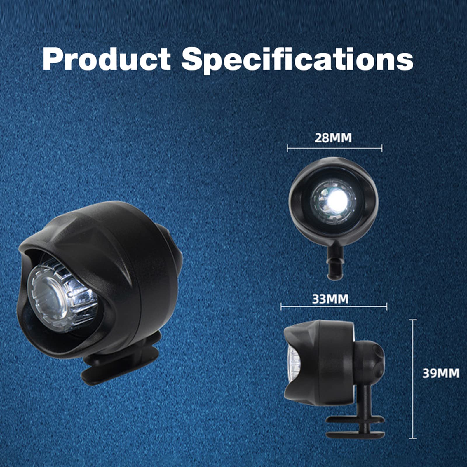 Croc Scheinwerfer 2er Set - LED Schuhlichter IPX5 Wasserdicht 75h Laufzeit