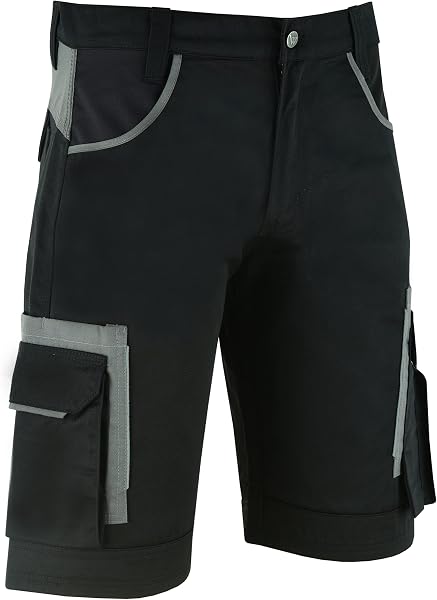 WrightFits Men Cargo Shorts -Work Shorts Safety Combat Summer Shorts - Multi Pockets - Triple Stitched - Durable Workwear - 4
