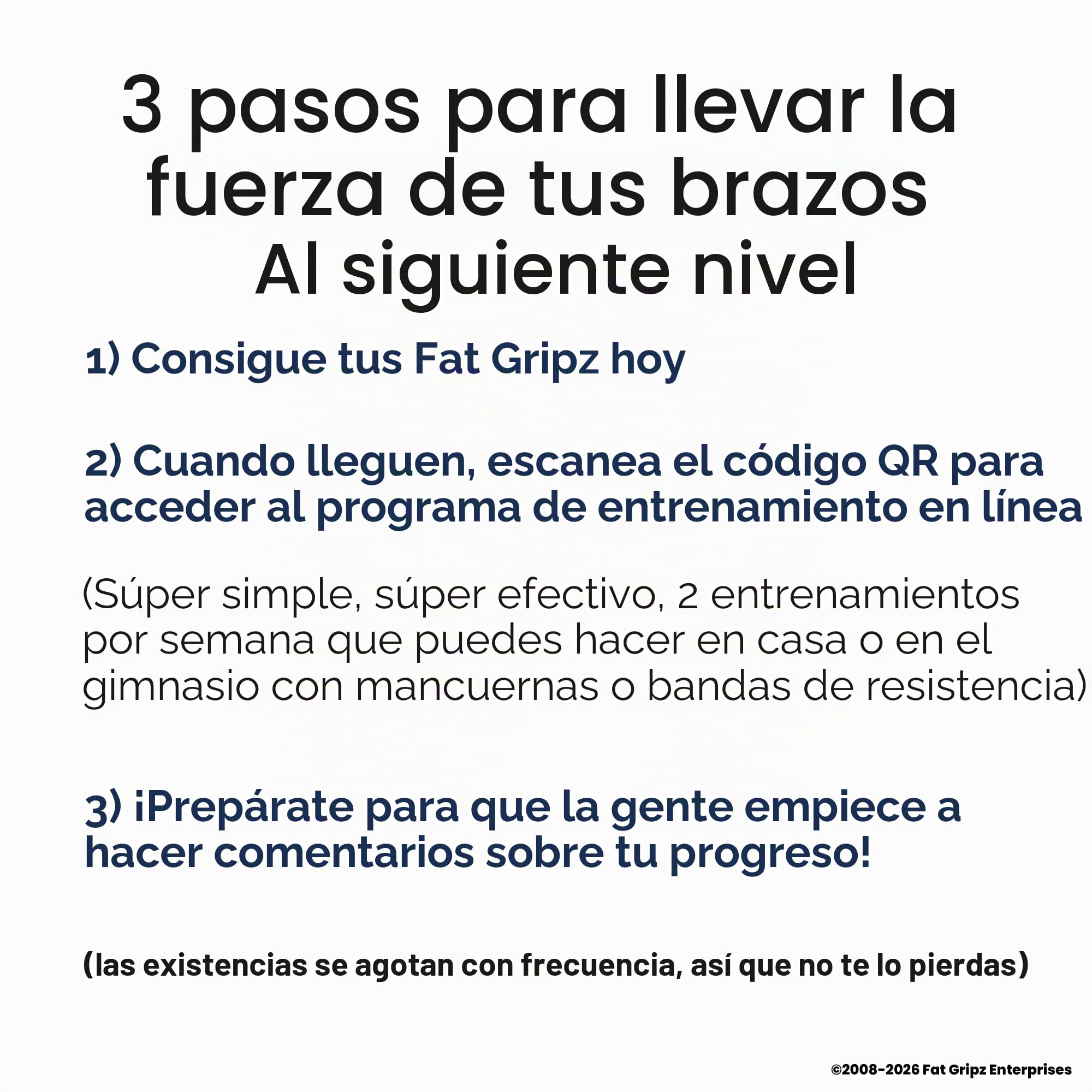 Fat Gripz Pro - La Forma mas Simple y comprobada de Obtener bíceps y antebrazos mas Grandes de Forma rápida (diámetro Externo de 5,7cm) (Utilizado por Muchos Jugadores de la NFL)