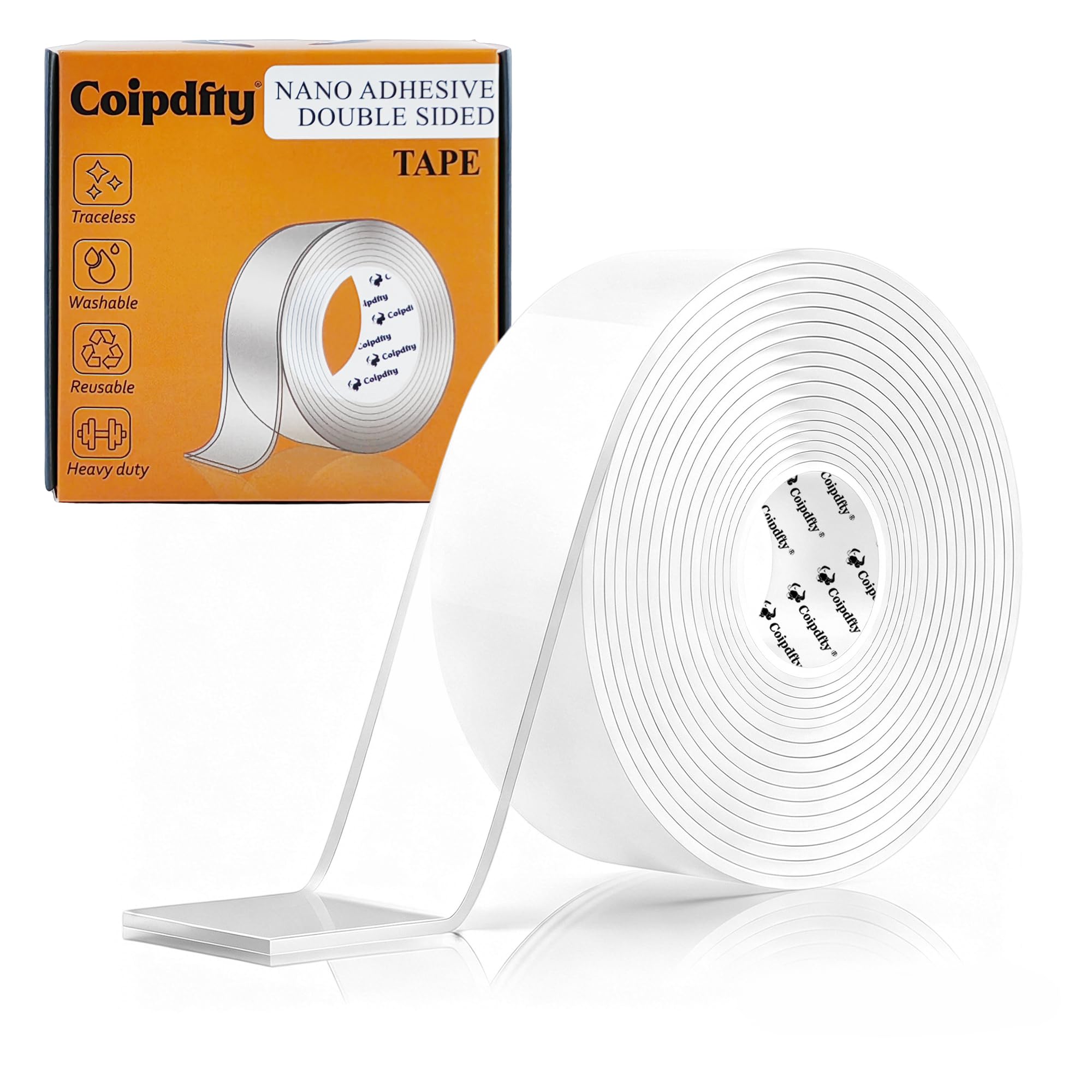 Heavy Duty Double Sided Tape - No Damage, Reusable! -16