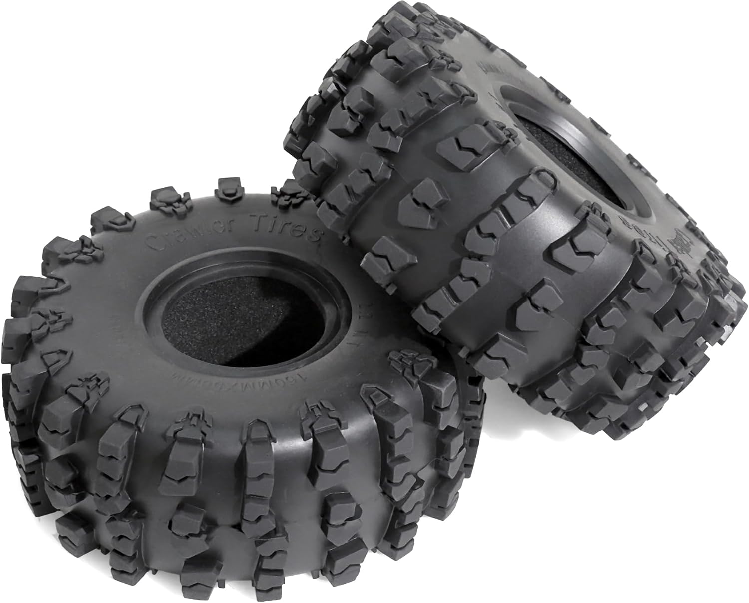 STMU 2.2-inch RC Crawler Tires (4 PCS) - 5.91-inch with Super Grip Soft Tyres Compatible for 1/10 RC Rock Crawlers: Axial SCX10,RBX10,90047, D90, TF2, Tamiya CC01, Traxxas TRX (2.2)