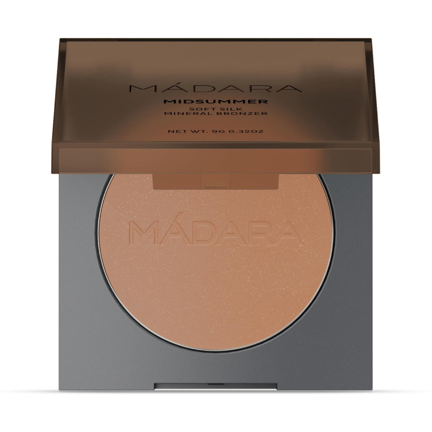 MADARA Midsummer Soft Silk Mineral Bronzer Powder, Shade 1 Heat, Talc-Free Bronzing Face Powder