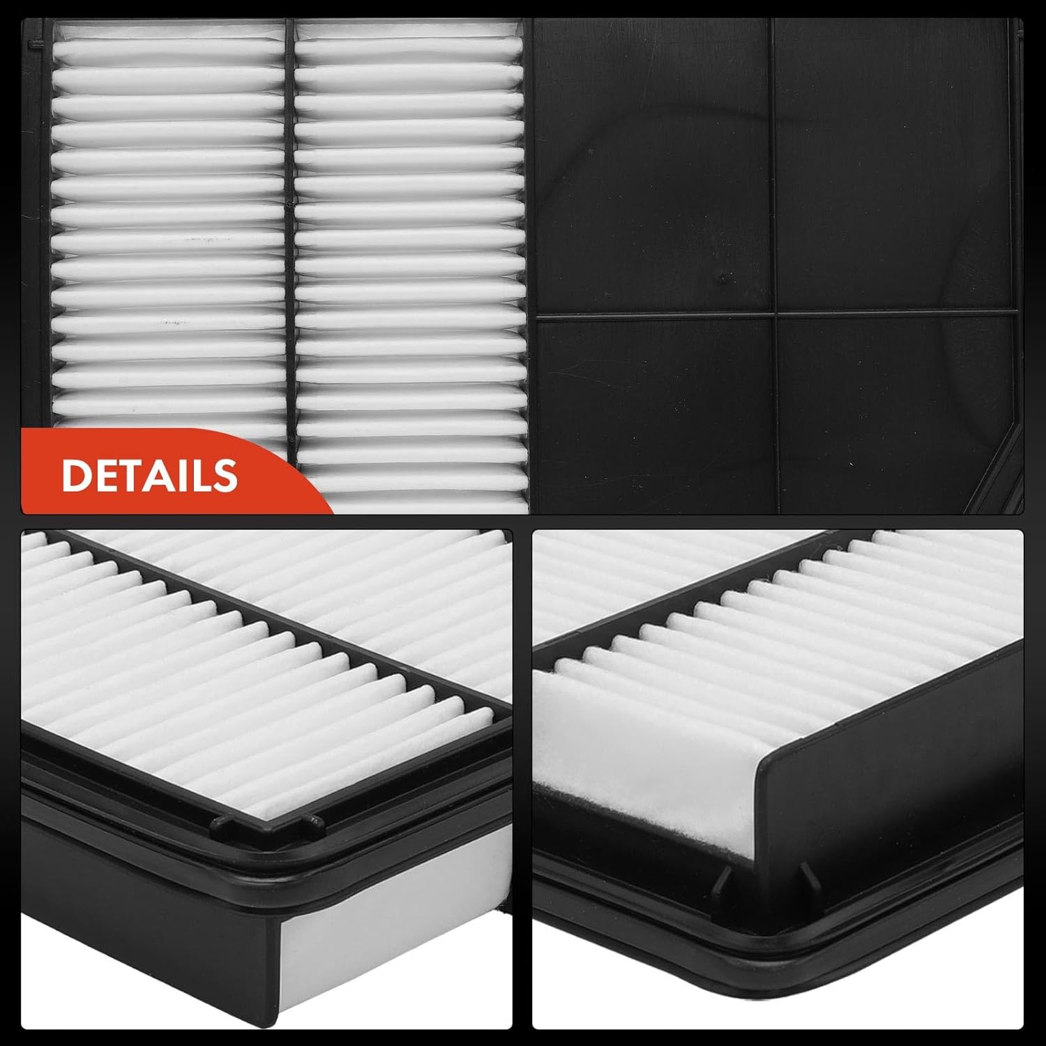 A-Premium 2-PC Engine Air Filter Compatible with Mitsubishi Outlander PHEV 2018-2022, 2.0L 2.4L, Replace# A31757
