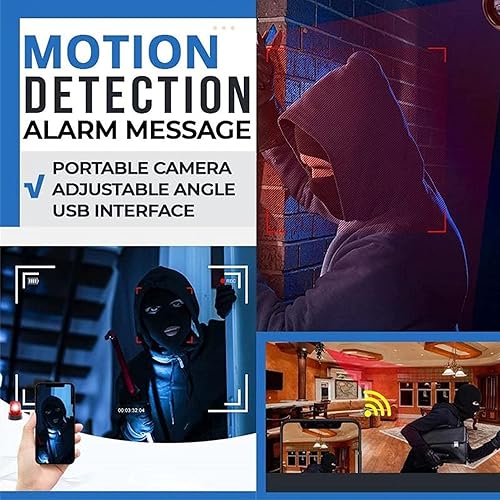 Miniatura 5 de GOWENIC Mini cámara 1080P, cámara de vigilancia interior con función de visión nocturna de detección de movimiento, para vigilancia, admite