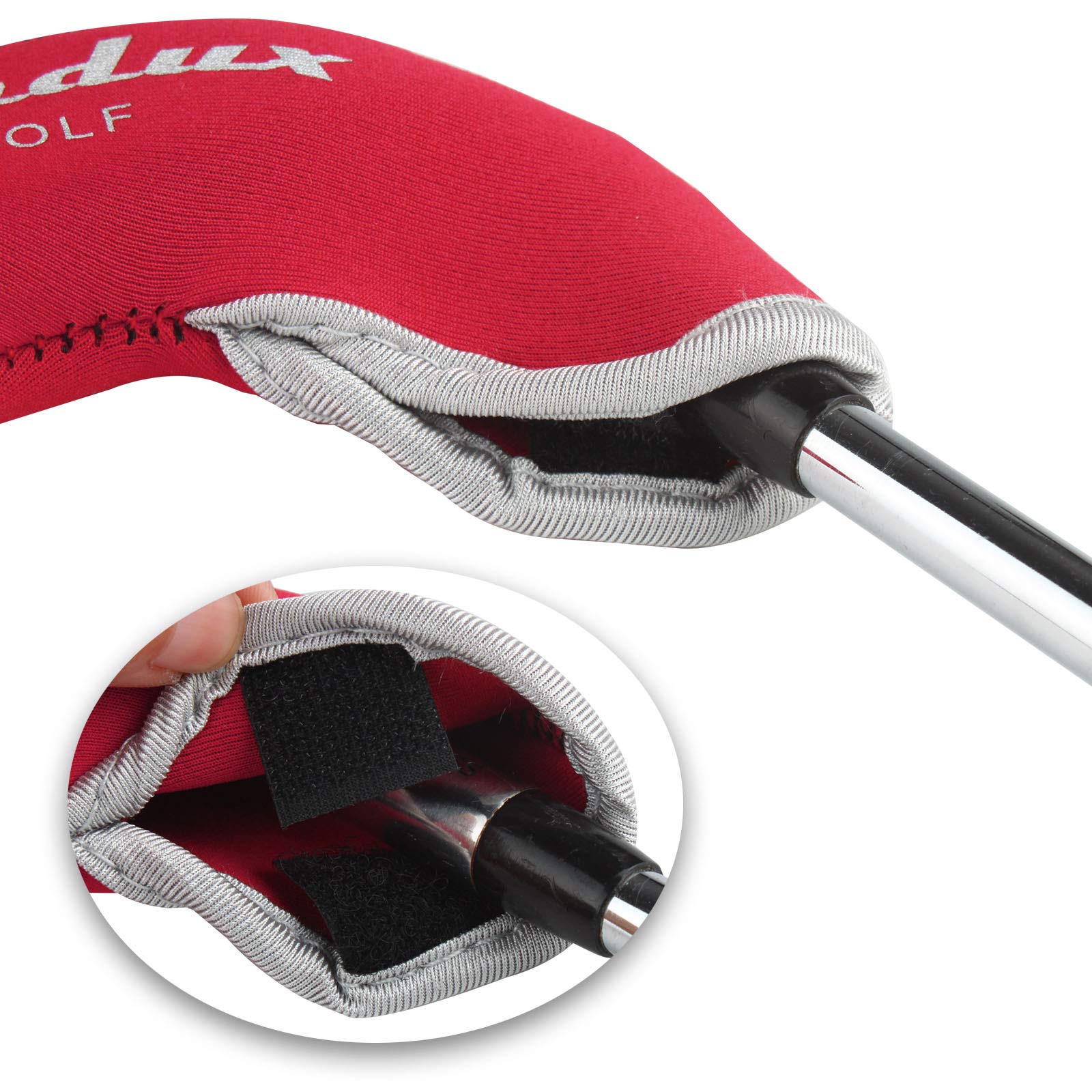 Andux 10Stücke Golf Eisen Schlägerkopfbedeckungen