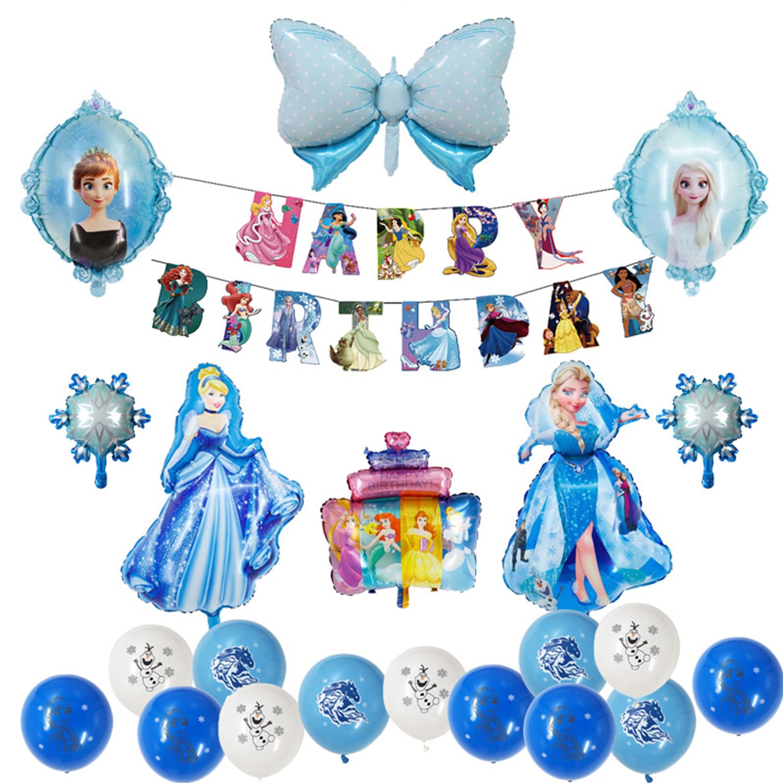 Disney プリンセス バルーン 8個入り 誕生日バルーン女の子 風船 お祝い ディズニープリンセス プリンセス バルーン ディズニー アリエル