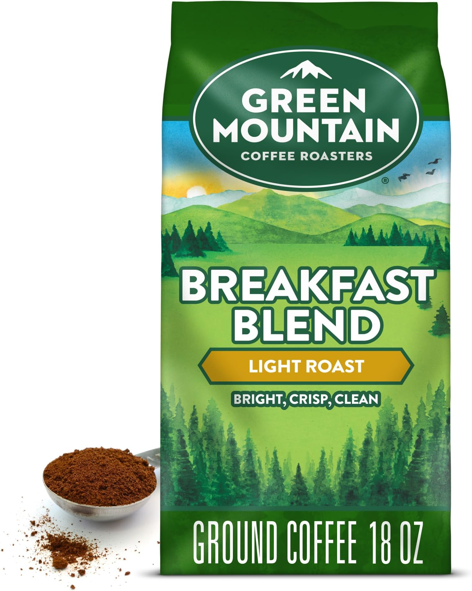 Breakfast Blend, Ground, 18oz Bag, 1 Count