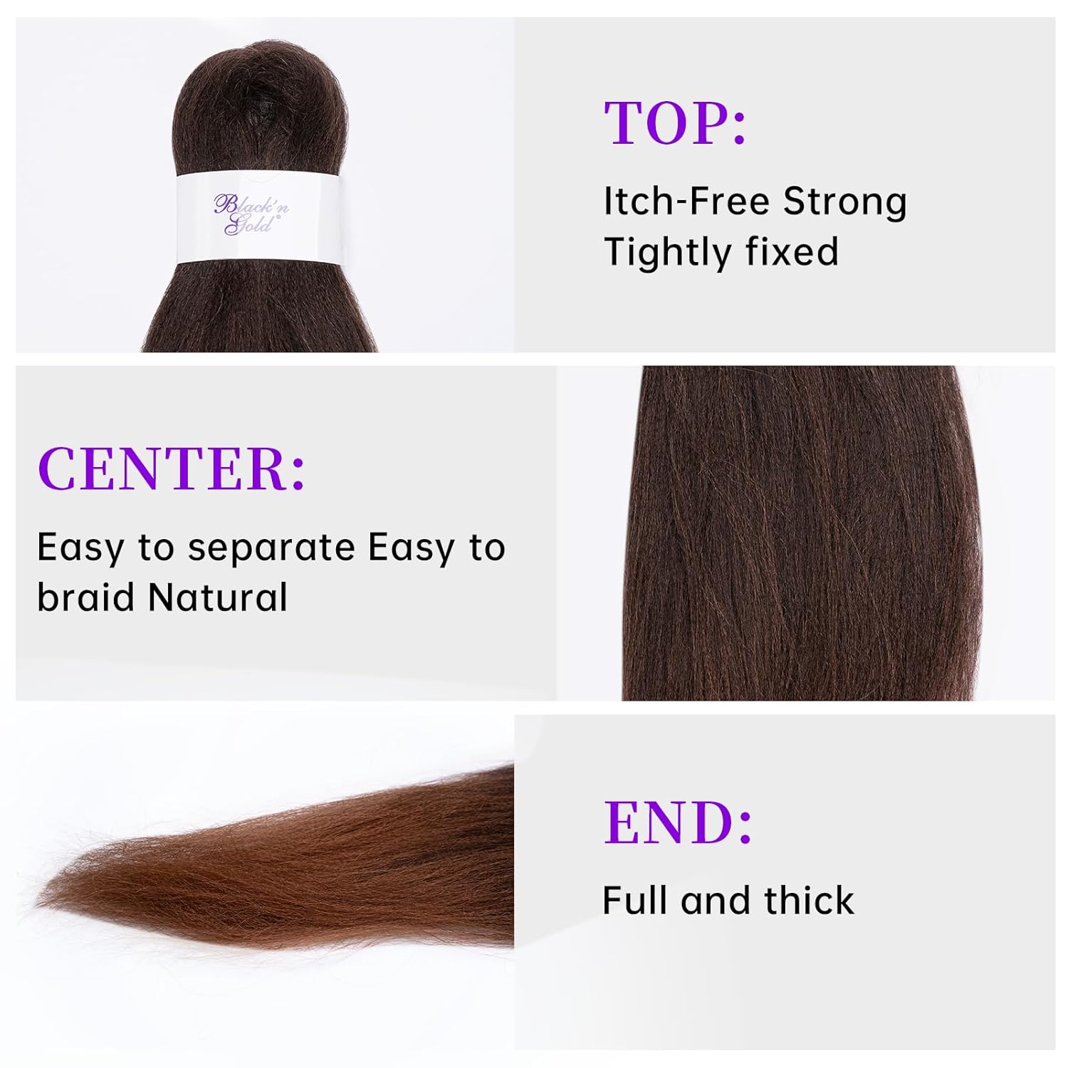BNG 3X Pre-Stretched Braiding Hair, 28" Professional Itch Free Synthetic Fiber Braids Hair Extensions for Easy Braid, 3 PACKS (9 bundles), (#Maroon)