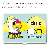 Vista 39 de Astropic Parche de seda para ojos para adultos y niños, gafas para cubrir cualquier ojo, Plástico