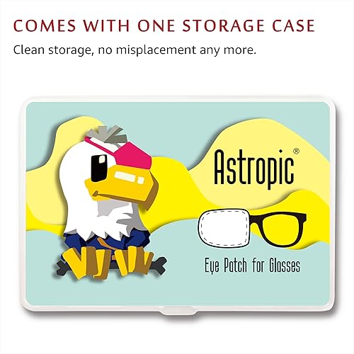 Vista 39 de Astropic Parche de seda para ojos para adultos y niños, gafas para cubrir cualquier ojo, Plástico