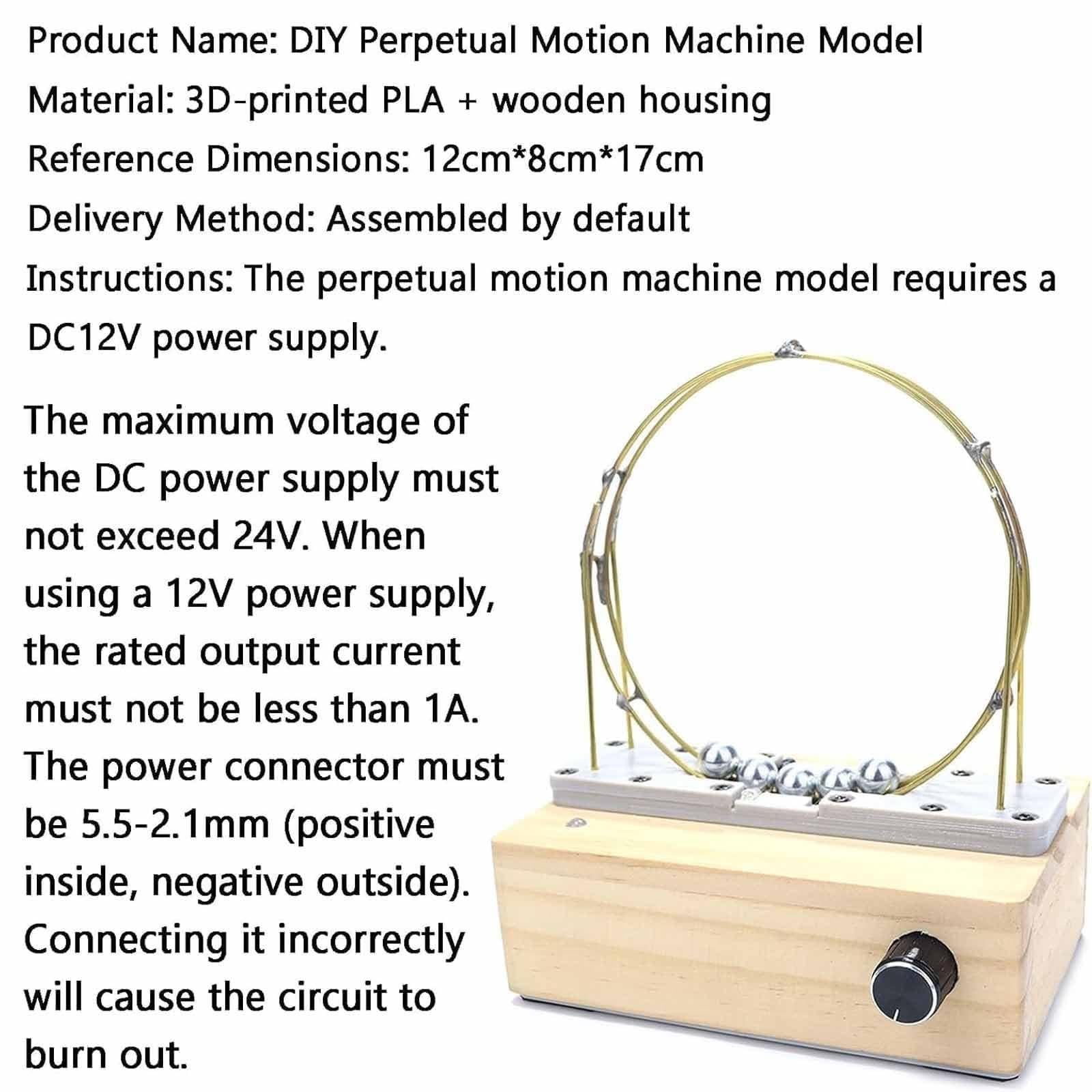 Modello Macchina Moto Perpetuo, Regolazione Direzione Corrente, Scienza | Ciclotrone Elettromagnetico, Bobina Movimento Circolare Sfera Ferro, Kit for L'educazione Scientifica