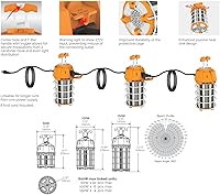 Vista 3 de Satco S38939 Hi-Pro - Luz de trabajo temporal LED de alto lumen, 5000 K, color blanco, 60 vatios