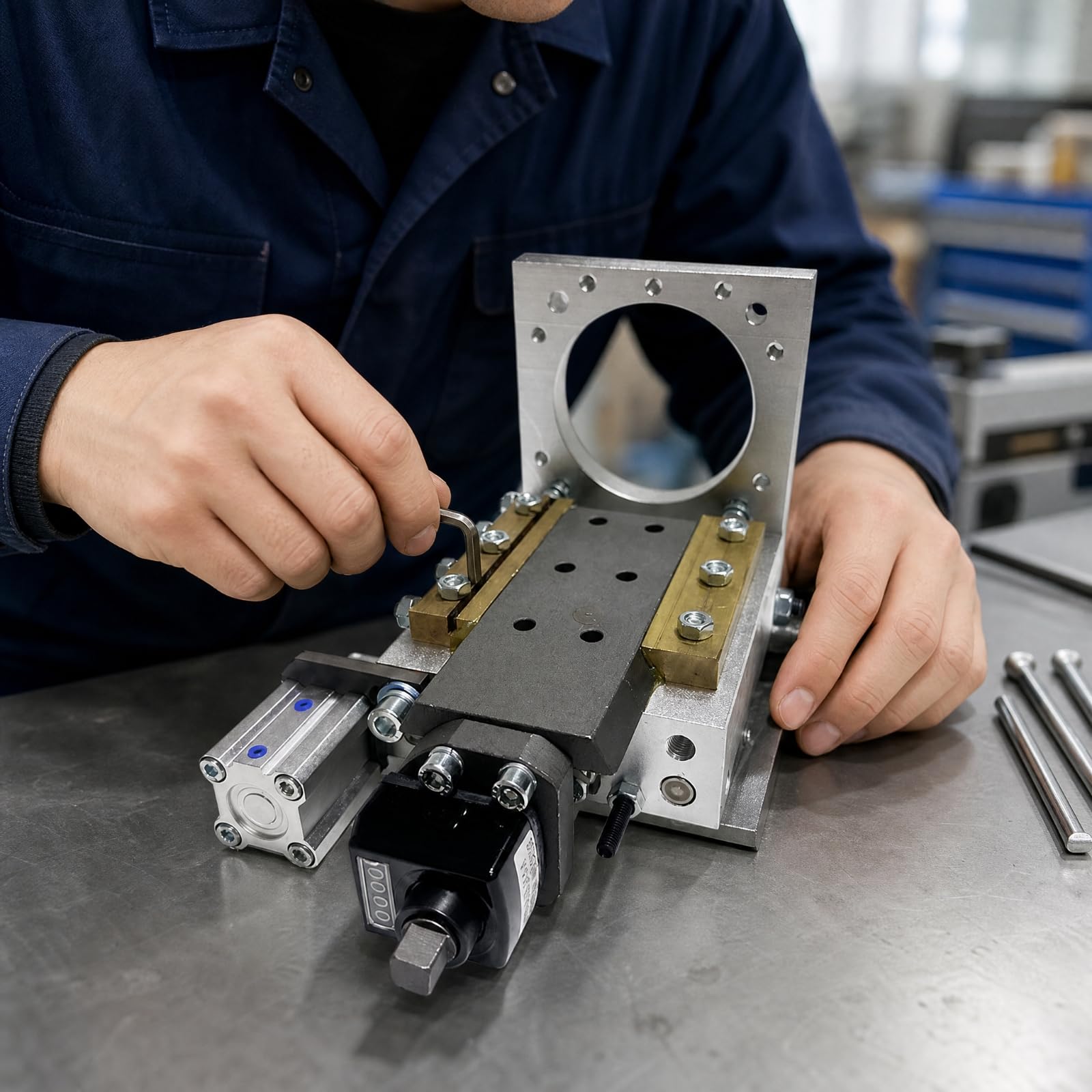 MERIGLARE Montaje Resisn Base Montaje Metálica Práctico para Mecánicos, Ensamblaje Motor Guía