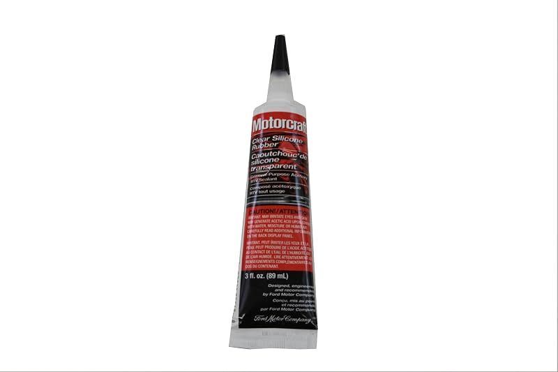 Selante de silicone transparente Ford TA-32 para juntas e vedação, tubo de 85 g