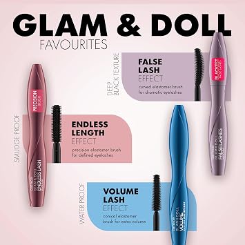 Catrice Glam & Doll False Lashes Mascara (010 Black) - Volume Boosting Formula & Vegan