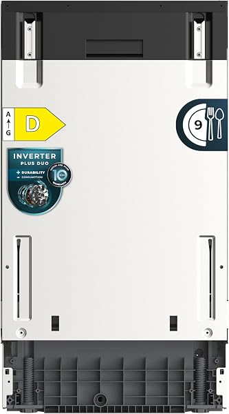 Cecotec Lavavajillas 45 cm Integrable Bolero Aguazero 4270 Full-BI. 11 Cubiertos, 9 Programas, Motor Inverter Plus Duo, Panel Táctil, FloorView Light, Super Dry, Half Load, Save+, AutoClean - 5