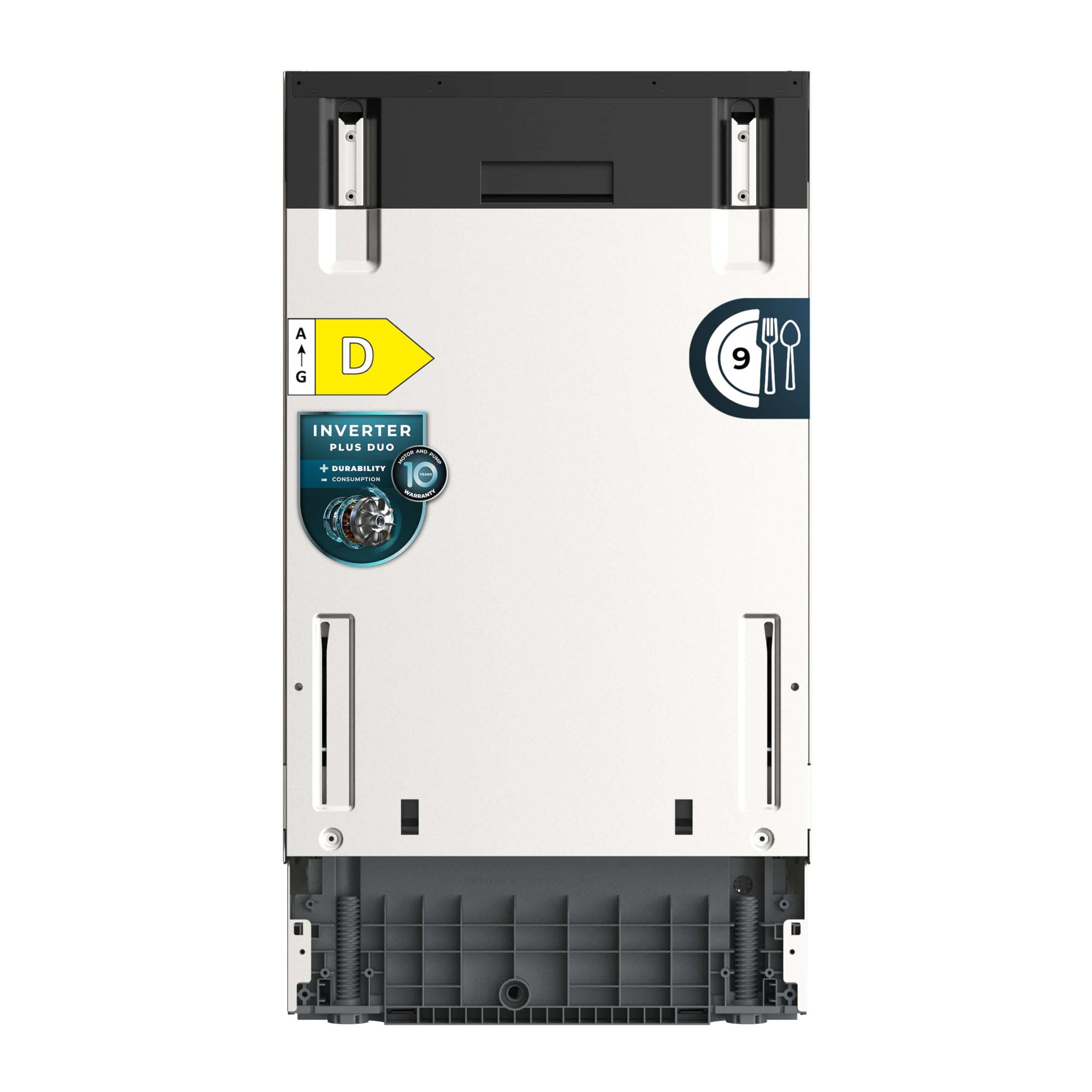 Cecotec Lavavajillas 45 cm Integrable Bolero Aguazero 4270 Full-BI. 11 Cubiertos, 9 Programas, Motor Inverter Plus Duo, Panel Táctil, FloorView Light, Super Dry, Half Load, Save+, AutoClean — view 5