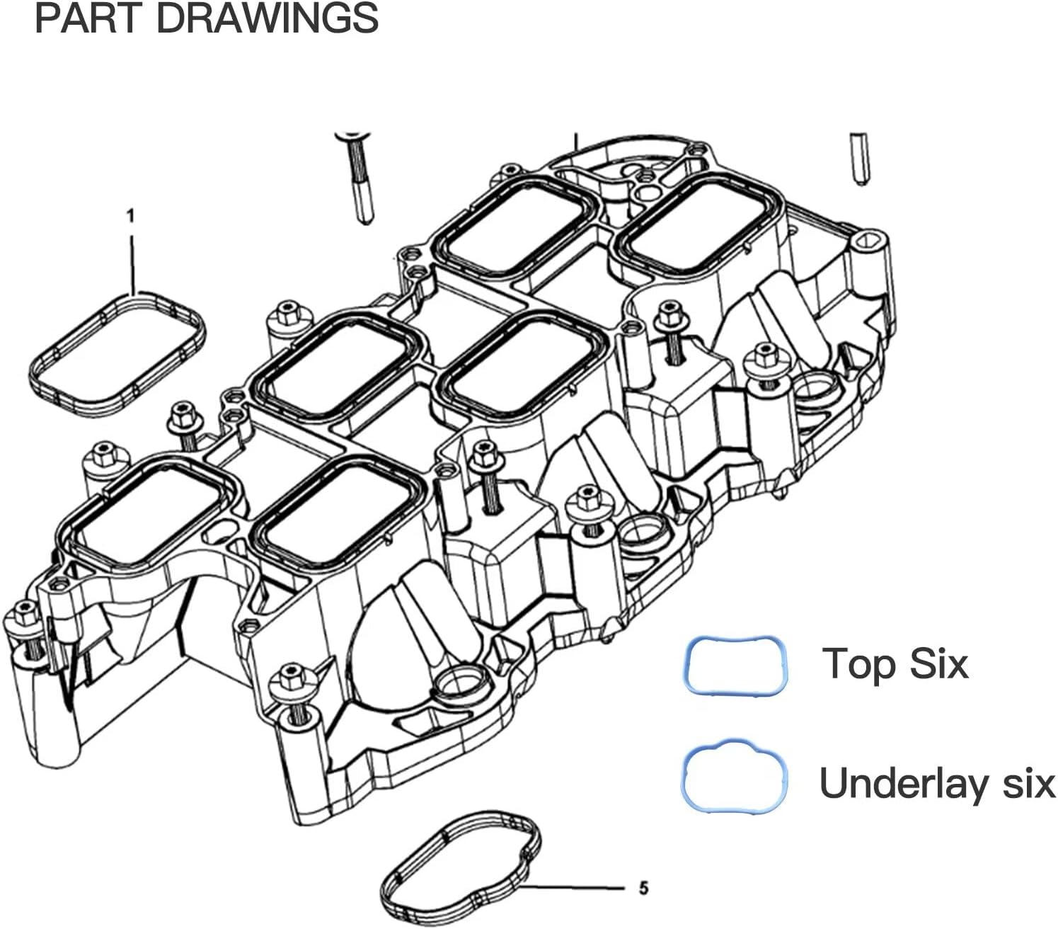 Rocker Arms Lifters Valve Gaskets Kit Ideal for 2011-2016 Dodge Grand Caravan 3.6L V6 DOHC 05184296AE, 05184296AF by