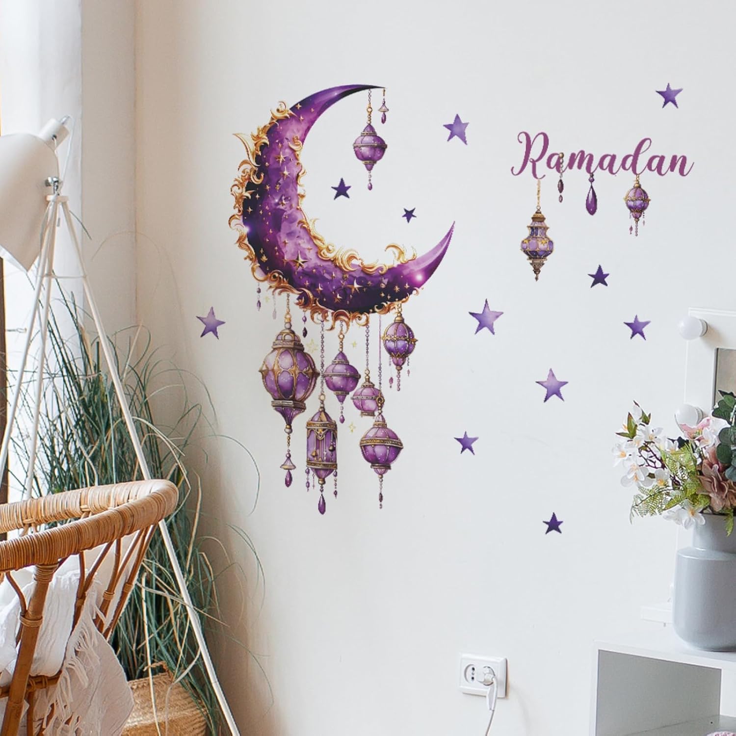 De Pared De Ramadán Linterna De Musulmana Eid Mubarak Islámicas