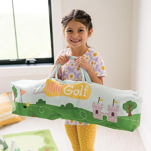 Miniatura 8 de MindWare Oh So Fun! Juego de minigolf - Juego de golf para niños para interiores y exteriores con 7 obstáculos para la experiencia de golf en