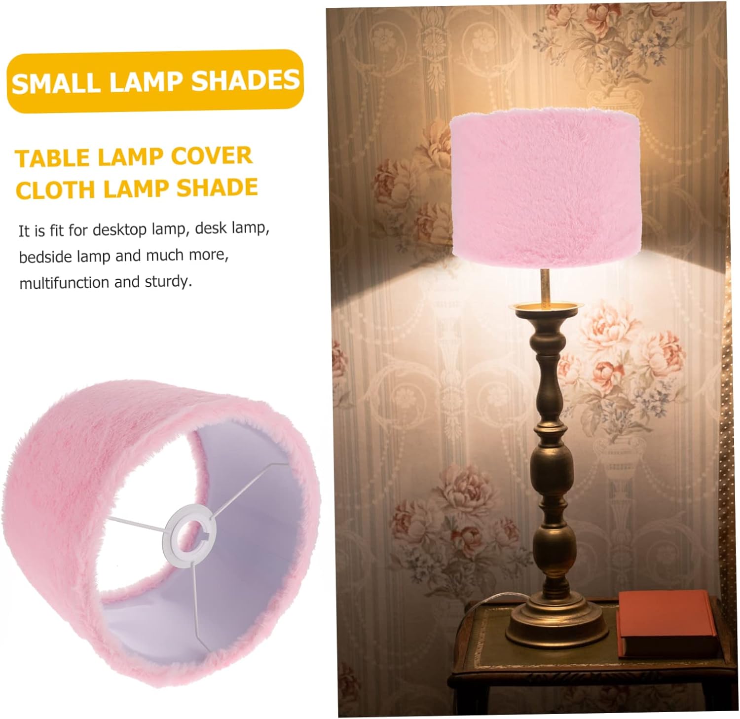 Plush Lamp Cover Creative Tabletop and Bedside Lampshade for Soft Lighting Easy to Install for Bedroom and Living Room Decor