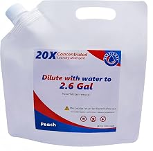 bulk Laundry Detergent Refill, 20X Concentrated,Makes 2.6 Gal (300 Loads) - Ultra Stain Fighter, HE Compatible, Low Cost per Load for Home & Commercial Use