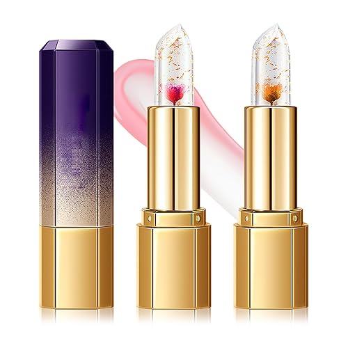 Miniatura 36 de 8 lápices labiales que cambian de color, bálsamo labial mágico, bálsamo labial de gelatina, tinte de labios teñido de larga duración, impermeable