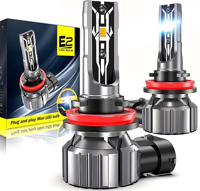 H8 H9 H11 LED Headlight Bulbs Canbus Error Free, 12V 70W 12000Lumens 6000K Xenon White H11 LED Auto Car Headlight Conversion Kit, 360 Degree Adjustable Beam Lamps, IP65 Waterproof, Pack of 2
