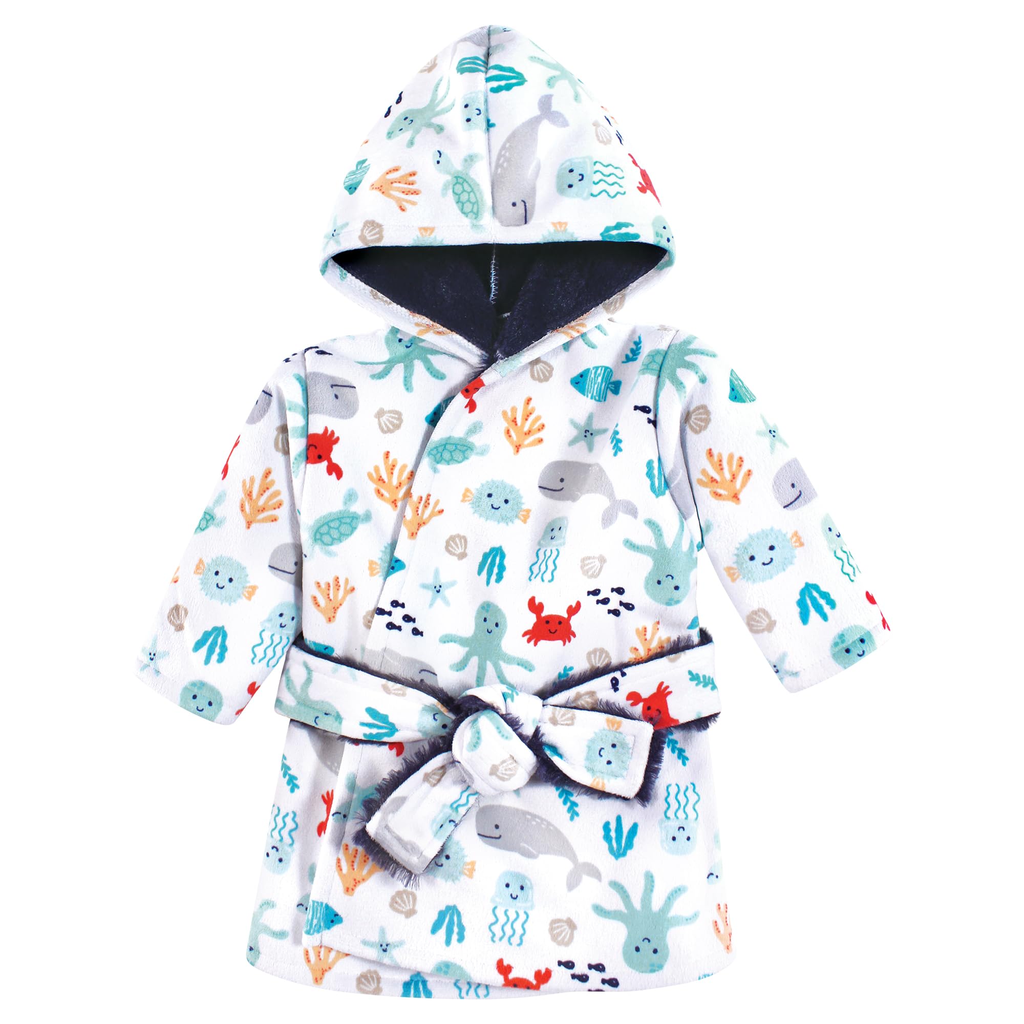 Hudson Baby Unisex BabyMink with Faux Fur Lining Pool and Beach Robe Cover-ups