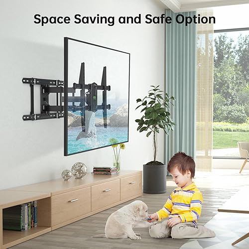 Miniatura 9 de USX MOUNT Soporte de pared para TV con certificación UL para televisores de 42 a 84 pulgadas de hasta 110 libras y pernos de madera de 8 a 24