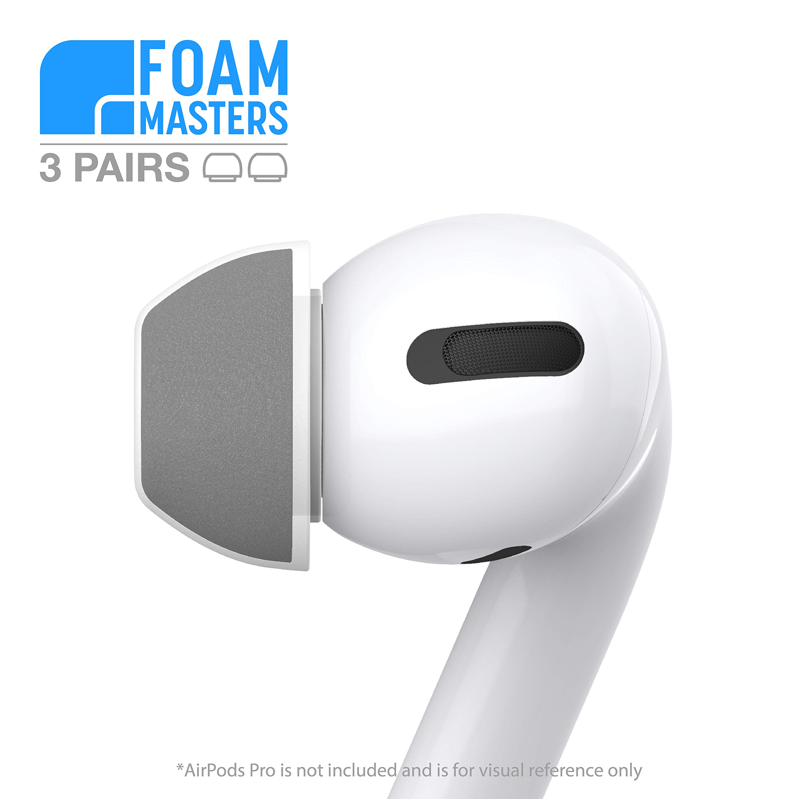 Embouts d'oreilles hybrides pour AirPods Pro 1ère et 2ème génération | 3 paires | Nouvelle version 6.0 – SportMagic | Confortable | Sécurisé | Meilleure suppression du bruit | Bourgeons