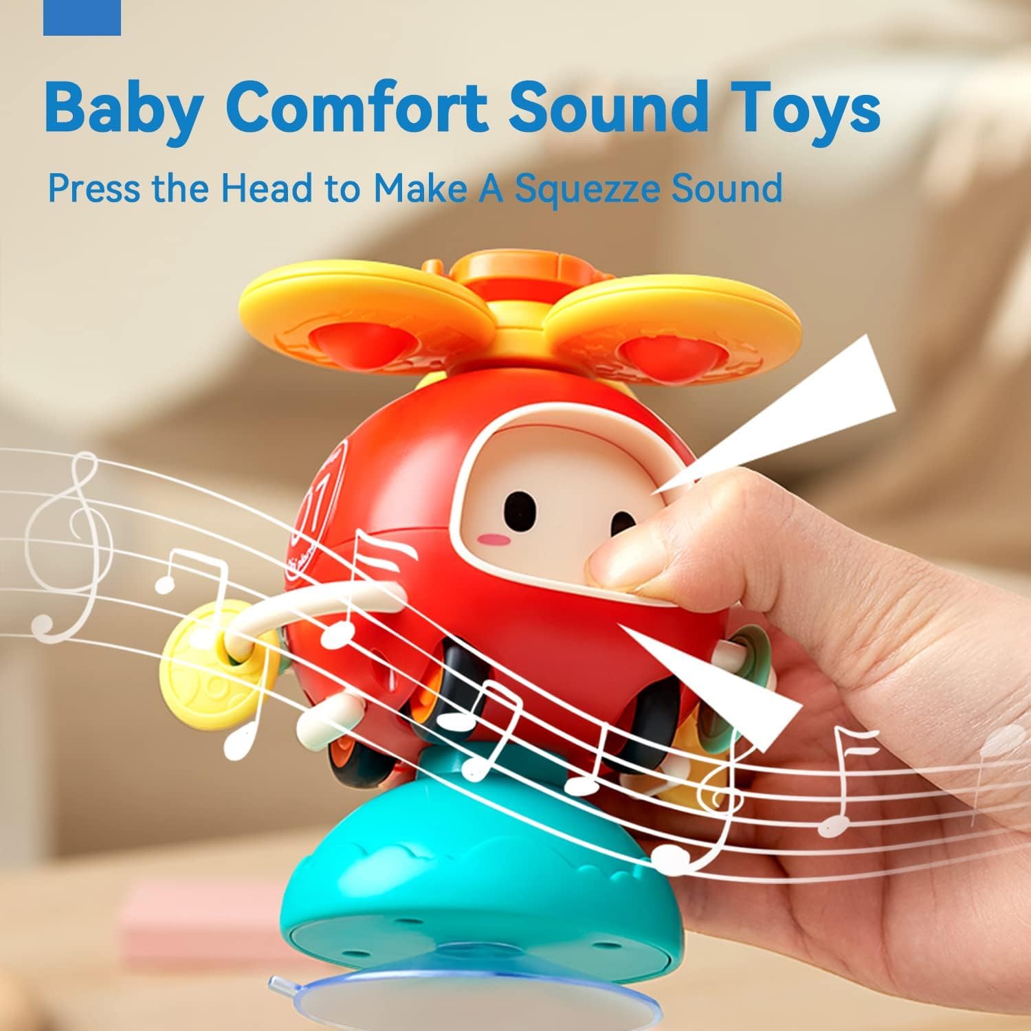 Jouet Escargot à Ventouse Pour Bébé 6-12 Mois - Spinner Sensoriel Montessori - Chaise Haute Et Bain