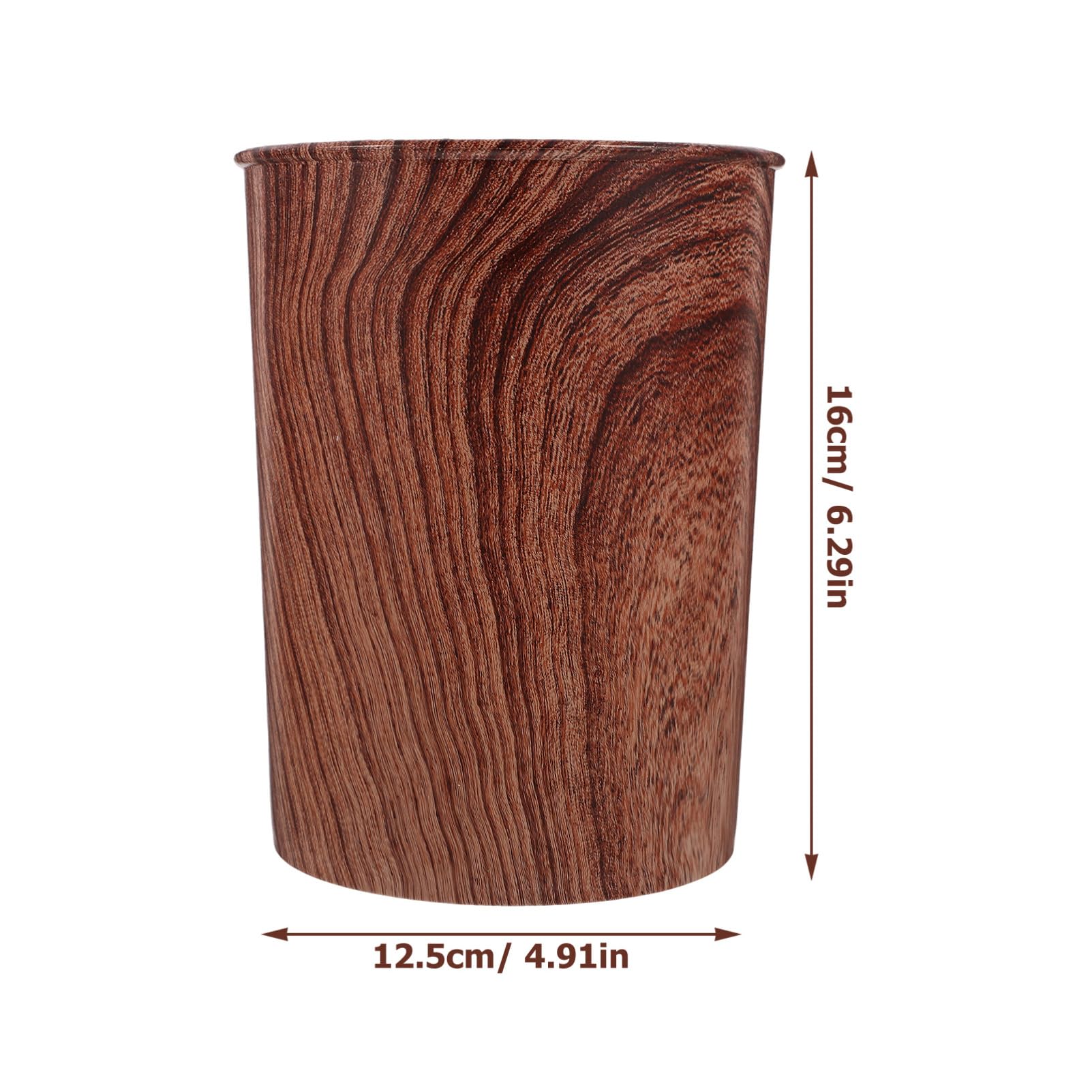 Ciieeo Wood Grain Utensil Holder Versatile Kitchen Storage Container for Cutlery Chopsticks Pens Organizer for Countertop Clutter Easy to Clean Kitchen