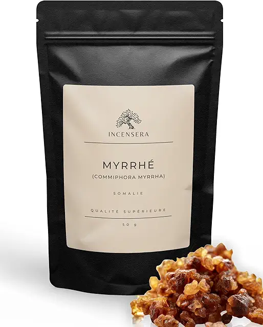 Résine de Myrrhe à Brûler - Encens Purifiant 50g - Qualité Supérieure