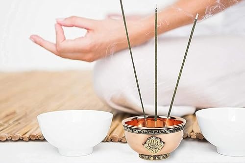 Miniatura 10 de Indian Consigners Cuenco espiritual de triple luna para servir, ofrenda o manchado de brujería pequeño (diosa triple)