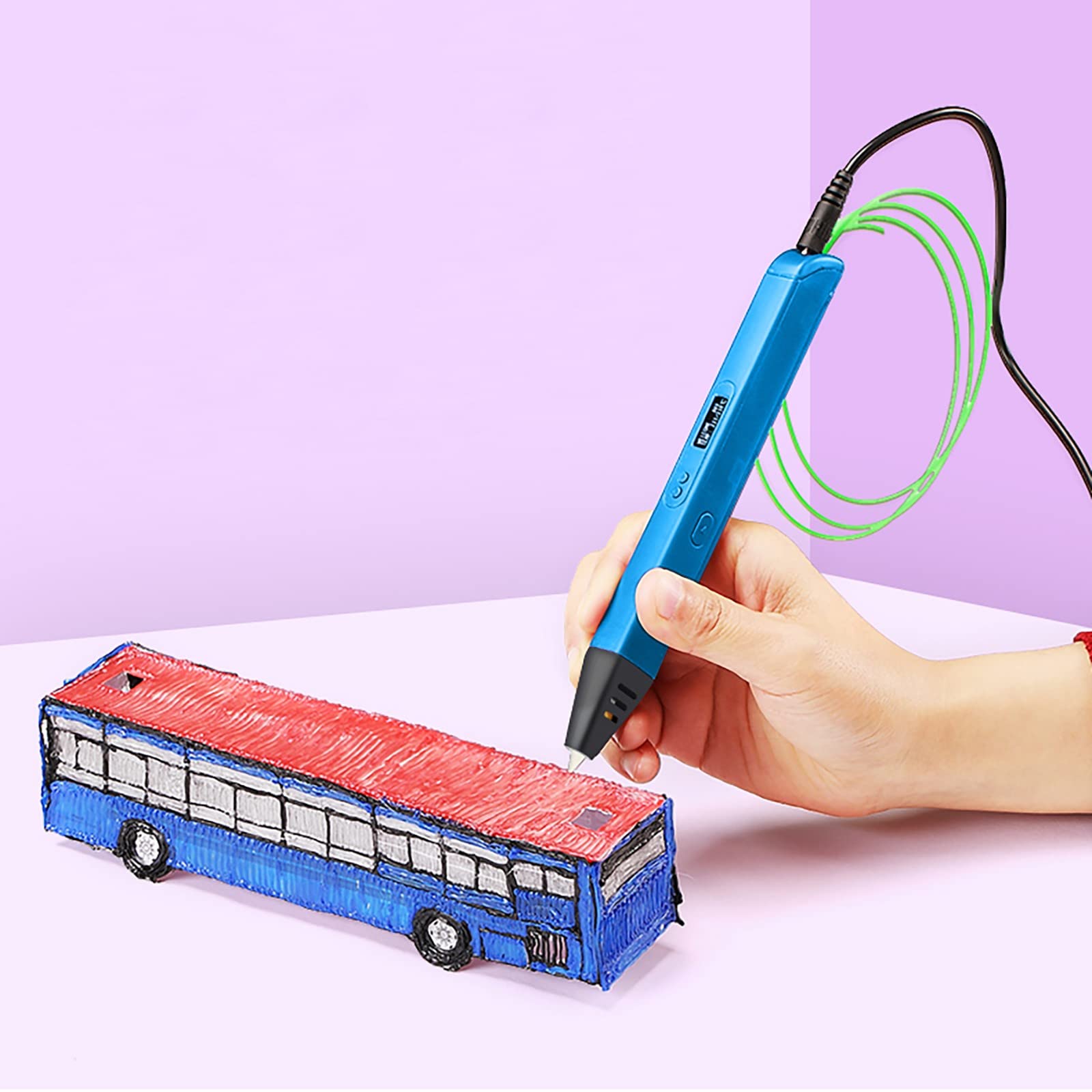 3D Printing Pen with Display, 3D Pen Set for Teens, Educational Toy for Boys & Girls Ages 10+, Easy 
