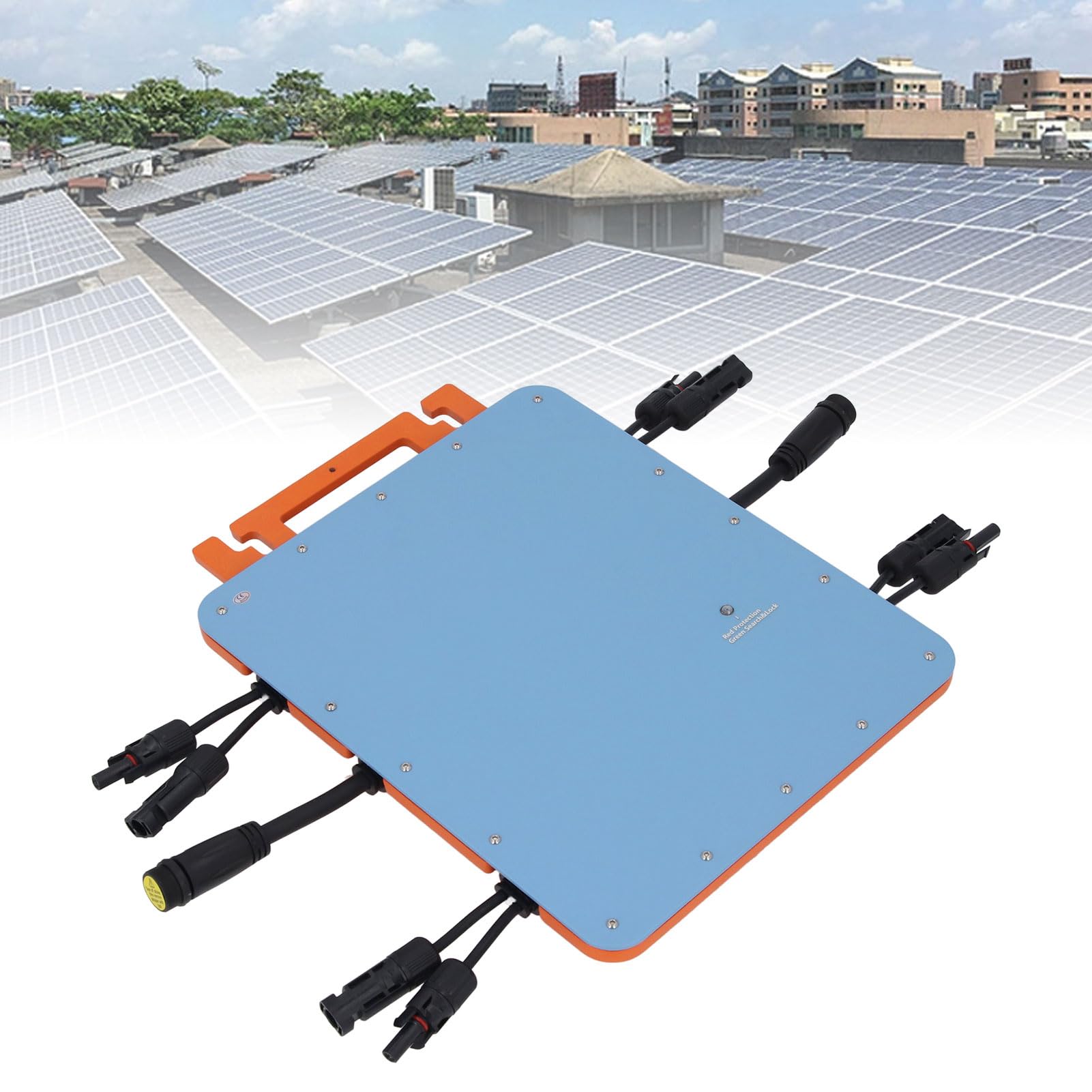Inwerter Solarny MPPT Mikroinwerter Sieciowy 2000 W, Wodoodporny Jednofazowy Inwerter Energii Słonecznej IP66 z kontrolą Aplikacji Wi-Fi do Panelu Słonecznego