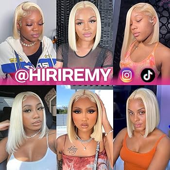えみ Amazon.com : Short Bob Wig Highlight 1b 613 Color Body Wave