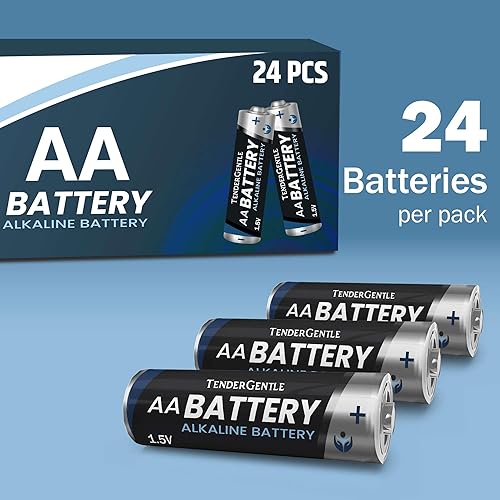 Miniatura 3 de Paquete de 24 pilas AA dobles, pilas AA alcalinas para artículos de oficina y hogar, sin mercurio ni cadmio