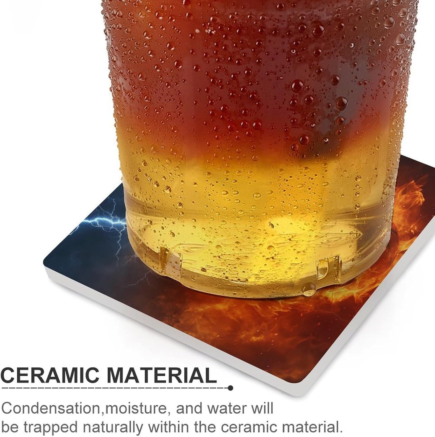 Basketball Football Ceramic Coasters Square Drinks Coaster Coffee Table Decor Table Coaster for Home Bar