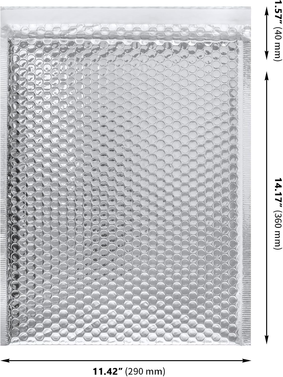30 PCS 11.4 x 14 Inch Bubble Mailers, Silver Padded Mailing Envelopes, Practical Self Seal Aluminum Film Shipping Envelopes for Packing, Mailing