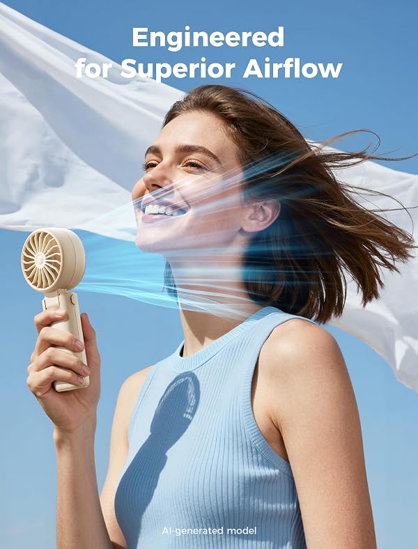 Aecooly Mighty Portable Handheld Fan | 20H Max Cooling | 3 Flexible Modes by Aecooly - Used condition - Image 3