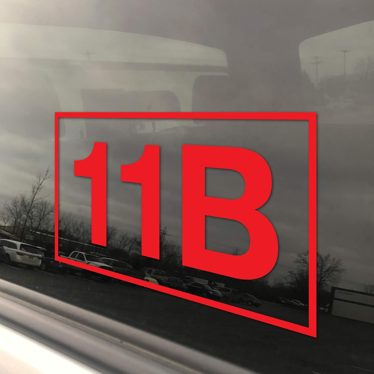 10-Pack Army MOS 11B Infantry Window Decal. Lifetime Replacement. 3" x 5" Heavy Duty Die Cut Vinyl Veteran Bumper Sticker. Rain, Fade and Scratch Resistant. (White)