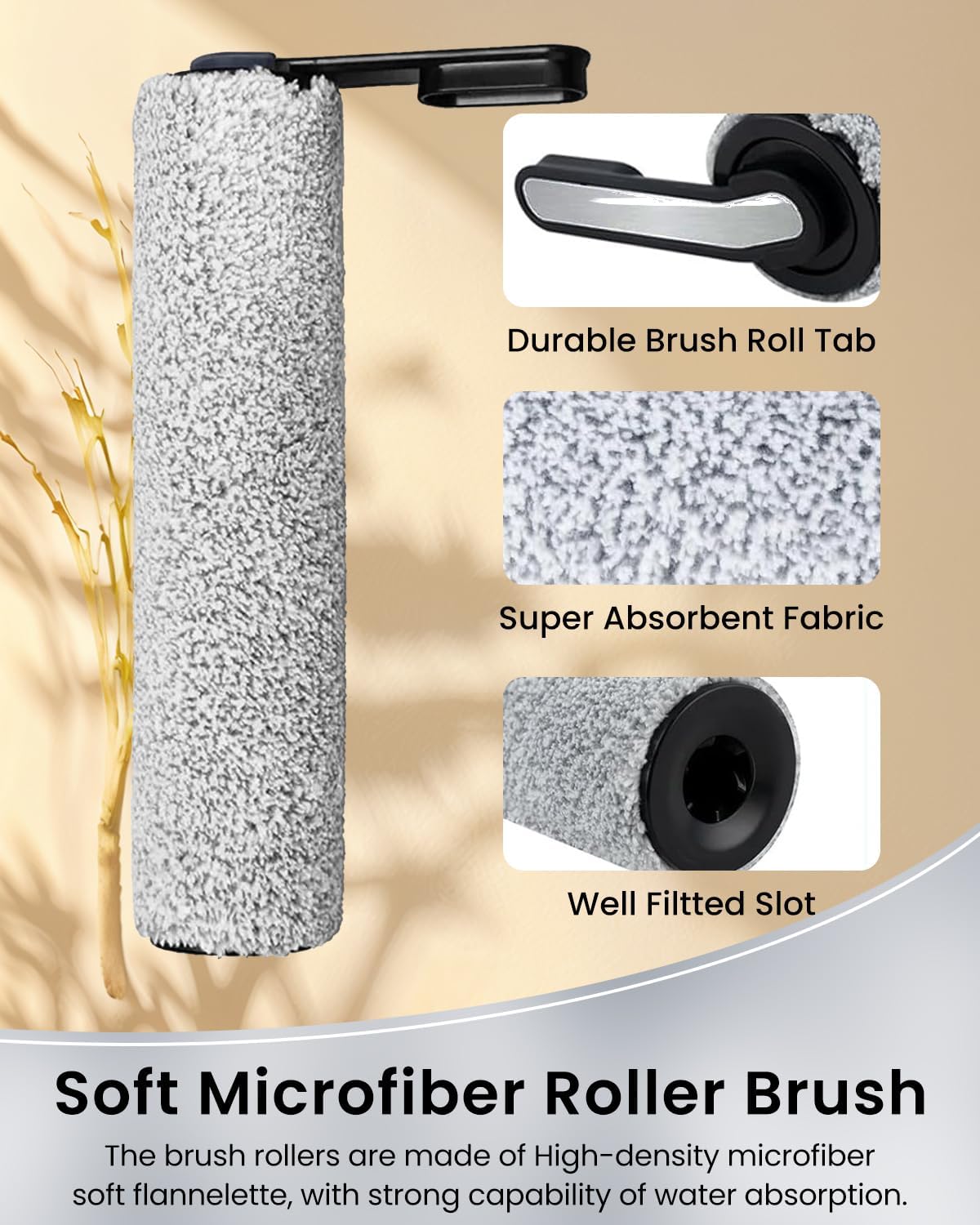 交換用ブラシローラーとHEPAフィルターパーツキット Tineco Floor ONE S5/Floor One S5 Pro 2コ