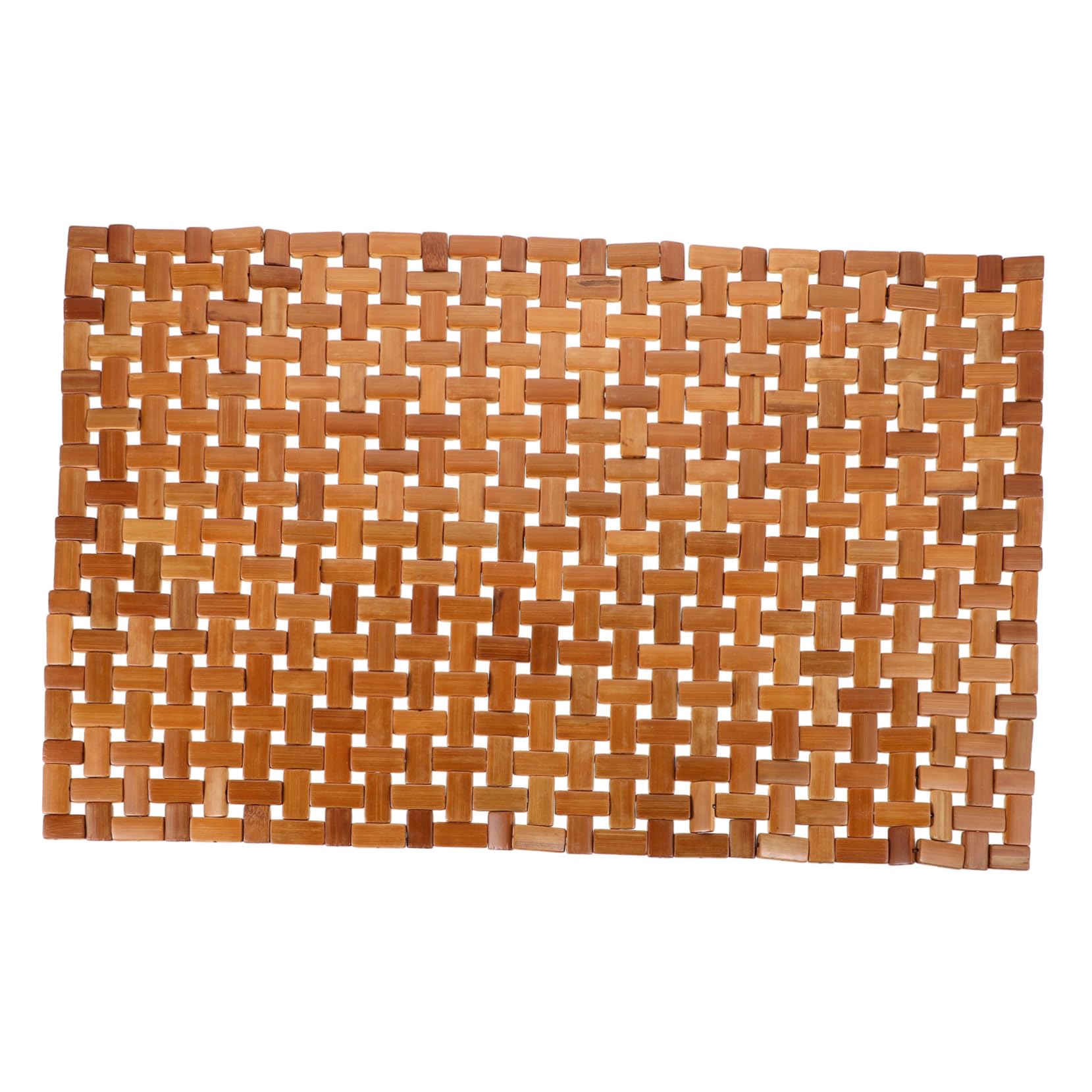 Tapis de bain bambou pour sol de toilette et salle de bain