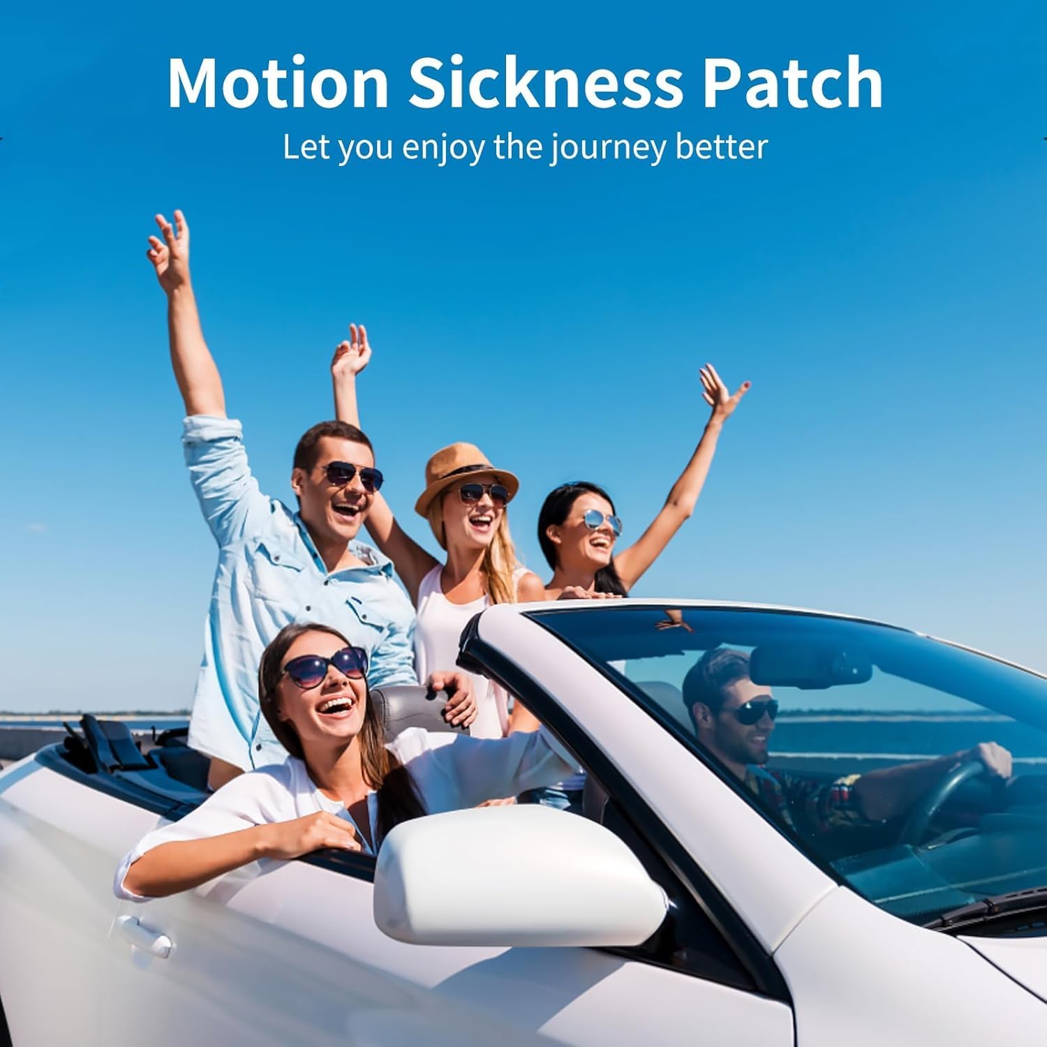 Motion Sickness Patches for Travel, Nausea Relief Patches for Car, Cruise & Flight, Compact Anti Nausea Patch, Travel Essentials for Adults，40 Patches