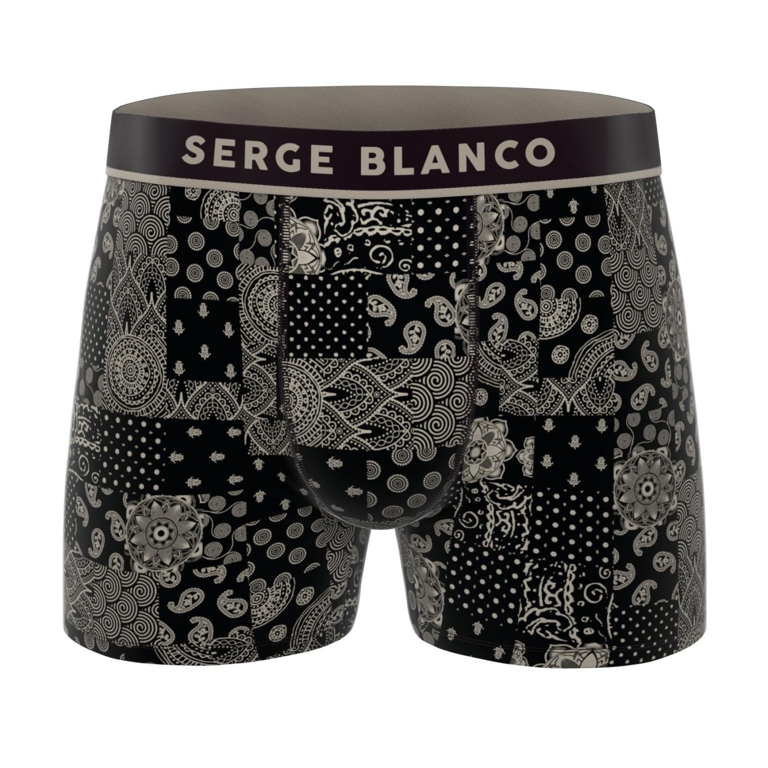 Serge Blanco Boxer Homme, Caleçon Homme Respirant & Ultra-Doux (Lot de 3)