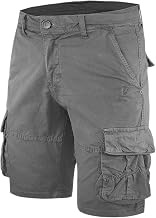 Bermuda Uomo Cargo Cotone Shorts Multitasche Corto con Tasconi