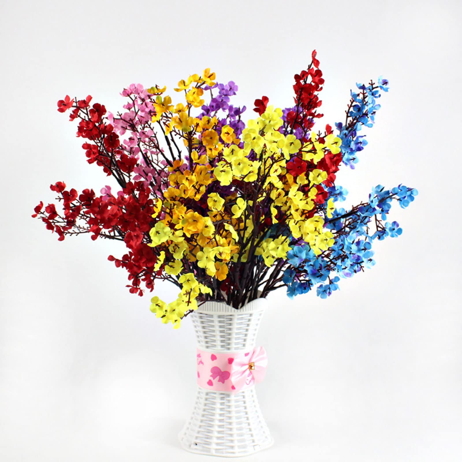 Gypsophila Plastica 100 Pezzi Fiori Artificiali Gypsophila Bianchi - 100 Pezzi Per Decorazioni Matrimoni E Casa Fiori Artificiali Per Cimitero - 7