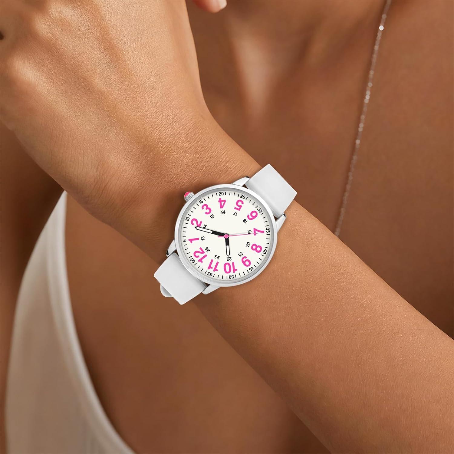 Asan Ge Watches for Women, Fashion 3ATM Waterproof Minimalist Lightweight Easy-to-Read Analog Silicone Watch Suitable for Daily Work, Leisure, Outdoors - Image 6